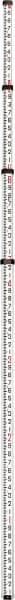 Johnson Level & Tool - Optical Level Aluminum Grade Rod - 4 Sections, 16 Ft. Overall Length - Exact Tooling