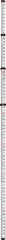 Johnson Level & Tool - Optical Level Aluminum Grade Rod - 4 Sections, 16 Ft. Overall Length - Exact Tooling
