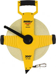 Johnson Level & Tool - 300' x 1/2" Tape Measure - 1/8" (Face) & 1/10" (Back) Graduation, Inch Graduation Style - Exact Tooling