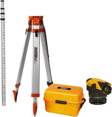 Johnson Level & Tool - 30x Magnification, 2.62 to 400 Ft. Measuring Range, Automatic Optical Level Kit - Accuracy 1/16 Inch at 200 Ft., Kit Includes Tripod, 13 Grade Rod, Hard Shell Carrying Case - Exact Tooling