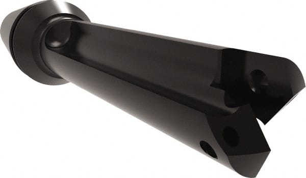 Allied Machine and Engineering - Series Z, 7/16 to 1/2" Diam, ER16 ER Collet, Straight Flute Spade Drill - 1-3/8" Max Depth, 1-29/32" Body Length, 3-5/64" OAL, Short Length, Through Coolant - Exact Tooling