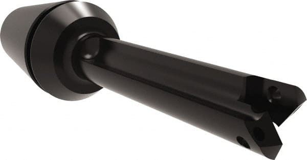 Allied Machine and Engineering - Series Y, 3/8 to 27/64" Diam, ER20 ER Collet, Straight Flute Spade Drill - 1-3/8" Max Depth, 1-29/32" Body Length, 3-15/64" OAL, Short Length, Through Coolant - Exact Tooling