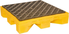 UltraTech - 11 Gal Sump, 1,500 Lb Capacity, 1 Drum, Polyethylene Spill Deck or Pallet - 25-7/8" Long x 25-7/8" Wide x 5-3/4" High, Low Profile, 1 Tank Drum Configuration - Exact Tooling