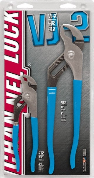 Channellock - 2 Piece Tongue & Groove Plier Set - Comes in Display Card - Exact Tooling