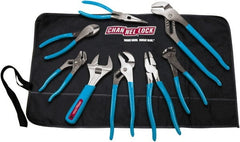 Channellock - 8 Piece Plier Set - Comes in Tool Roll - Exact Tooling