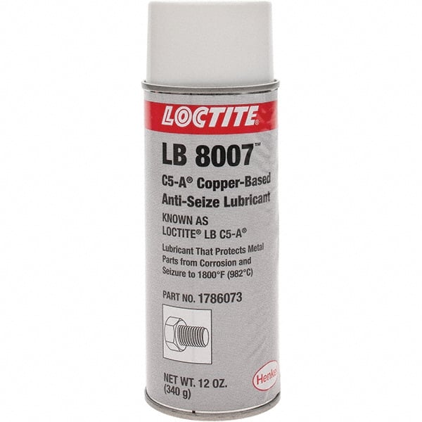 Loctite - 16 oz Aerosol High Temperature Anti-Seize Lubricant - Copper, 1,800°F - Exact Tooling