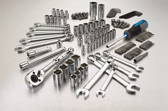 Channellock - 132 Piece 1/4 & 3/8" Drive Mechanic's Tool Set - Comes in Blow Molded Case - Exact Tooling