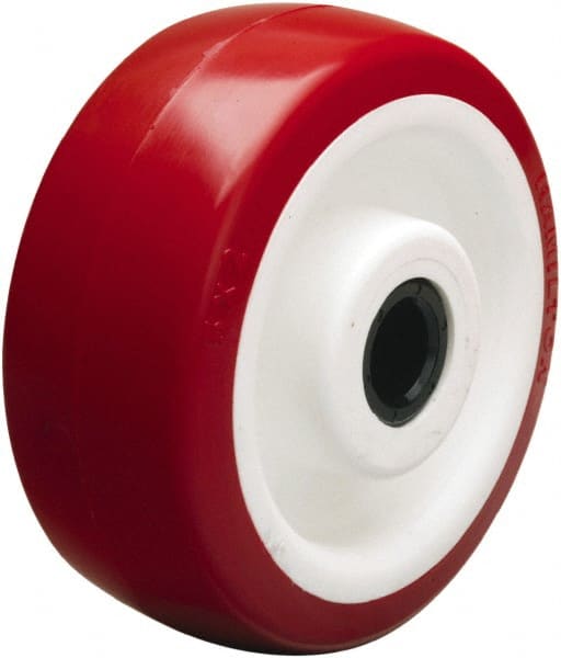 Hamilton - 5 Inch Diameter x 2 Inch Wide, Polyurethane on Polypropylene Caster Wheel - 1,050 Lb. Capacity, 2-3/16 Inch Hub Length, 3/4 Inch Axle Diameter, Straight Roller Bearing - Exact Tooling