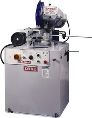 Dake - Variable Cutting Speed, 350mm Blade Diam, Cold Saw - 20 to 105 RPM Blade Speed, Floor Machine, 3 Phase, Compatible with Ferrous/Non-Ferrous Material - Exact Tooling