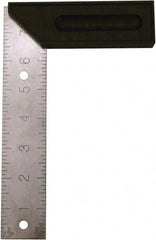 Johnson Level & Tool - 8" Blade Length x 1-1/2" Blade Width, 5-1/8" Base Length x 1-1/2" Base Width Stainless Steel Square - 0.008" Accuracy - Exact Tooling