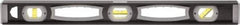 Johnson Level & Tool - Magnetic 78" Long 5 Vial I-Beam Level - Aluminum, Black, 3 Plumb & 2 Level Vials - Exact Tooling