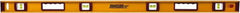 Johnson Level & Tool - Magnetic 48" Long 3 Vial I-Beam Level - Aluminum, Black, 2 Plumb & 1 Level Vials - Exact Tooling