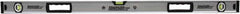 Johnson Level & Tool - 48" Long 3 Vial Box Beam Level - Aluminum, Yellow, 2 Plumb & 1 Level Vials - Exact Tooling