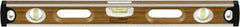 Johnson Level & Tool - 48" Long 3 Vial Box Beam Level - Wood, Natural, 2 Plumb & 1 Level Vials - Exact Tooling