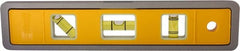 Johnson Level & Tool - Magnetic 9" Long 3 Vial Torpedo Level - Aluminum, Green, 1 Plumb, 1 Level & 1 45° Vials - Exact Tooling