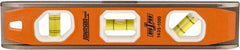 Johnson Level & Tool - Magnetic 10" Long 3 Vial Torpedo Level - Aluminum, Black, 1 Plumb, 1 Level & 1 45° Vials - Exact Tooling