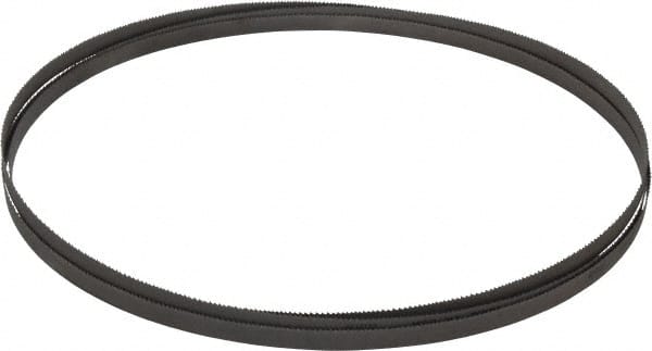 Lenox - 10 to 14 TPI, 10' 10" Long x 1/2" Wide x 0.025" Thick, Welded Band Saw Blade - Bi-Metal, Toothed Edge, Modified Raker Tooth Set, Flexible Back, Contour Cutting - Exact Tooling