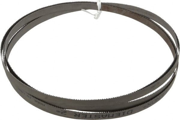 Lenox - 10 to 14 TPI, 12' 5" Long x 1/2" Wide x 0.025" Thick, Welded Band Saw Blade - Bi-Metal, Toothed Edge, Raker Tooth Set, Flexible Back, Contour Cutting - Exact Tooling