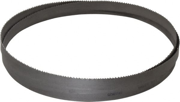 Lenox - 10 to 14 TPI, 5' 4-1/4" Long x 1/2" Wide x 0.025" Thick, Welded Band Saw Blade - Bi-Metal, Toothed Edge, Raker Tooth Set, Flexible Back, Contour Cutting - Exact Tooling