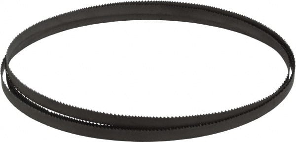 Lenox - 10 to 14 TPI, 6' 8" Long x 3/8" Wide x 0.025" Thick, Welded Band Saw Blade - Bi-Metal, Toothed Edge, Modified Raker Tooth Set, Flexible Back, Contour Cutting - Exact Tooling