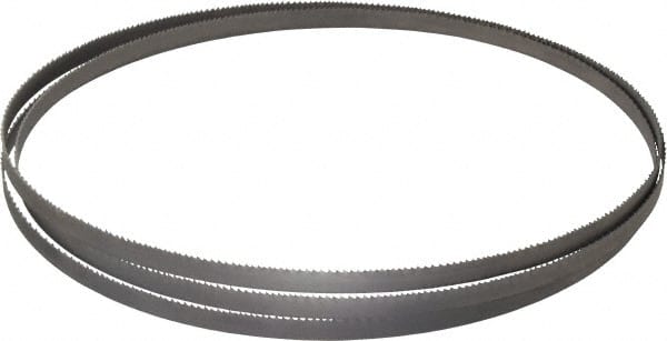 Lenox - 10 to 14 TPI, 7' 9" Long x 3/8" Wide x 0.025" Thick, Welded Band Saw Blade - Bi-Metal, Toothed Edge, Raker Tooth Set, Flexible Back, Contour Cutting - Exact Tooling