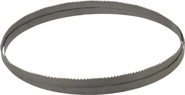 Lenox - 6 to 10 TPI, 7' 9-1/2" Long x 1/2" Wide x 0.025" Thick, Welded Band Saw Blade - Bi-Metal, Toothed Edge, Modified Raker Tooth Set, Flexible Back, Contour Cutting - Exact Tooling