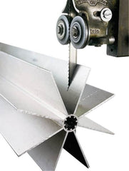 Lenox - 6 TPI, 6' 8" Long x 1/4" Wide x 0.025" Thick, Welded Band Saw Blade - Carbon Steel, Toothed Edge, Raker Tooth Set, Flexible Back, Contour Cutting - Exact Tooling