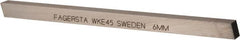Seco - WKE45 Cobalt Square Tool Bit Blank - 6mm Wide x 6mm High x 100mm OAL - Exact Tooling