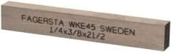 Seco - WKE45 Cobalt Rectangular Tool Bit Blank - 1/4" Wide x 3/8" High x 2-1/2" OAL - Exact Tooling