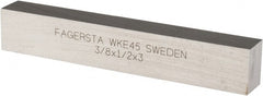 Seco - WKE45 Cobalt Rectangular Tool Bit Blank - 3/8" Wide x 1/2" High x 3" OAL - Exact Tooling