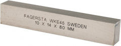 Seco - WKE45 Cobalt Rectangular Tool Bit Blank - 10mm Wide x 14mm High x 80mm OAL - Exact Tooling