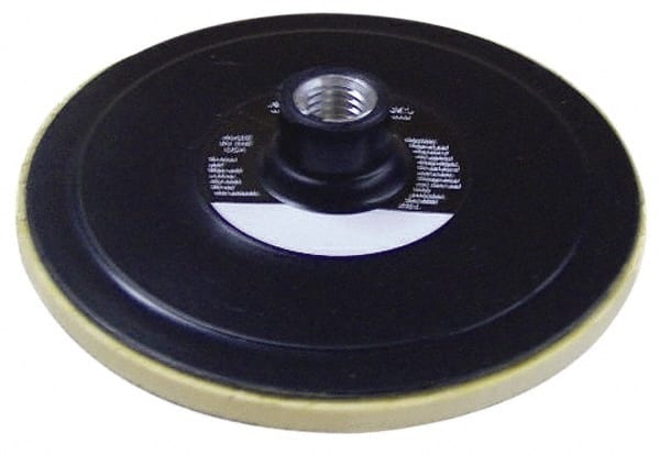 AutoQuip - 8" Diam Hook & Loop Disc Backing Pad - Medium Density, 4,800 RPM - Exact Tooling