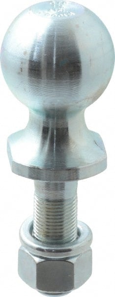 Reese - 1-7/8" Diam, 2-3/8" Shank Length, Hitch Ball - 3/4" Shank Diam, 2,000 Lb Capacity, Zinc Finish - Exact Tooling