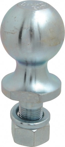 Reese - 1-7/8" Diam, 1-1/2" Shank Length, Hitch Ball - 3/4" Shank Diam, 2,000 Lb Capacity, Zinc Finish - Exact Tooling