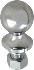Reese - 1-7/8" Diam, 1-1/2" Shank Length, Hitch Ball - 3/4" Shank Diam, 2,000 Lb Capacity, Chrome Finish - Exact Tooling