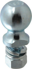 Reese - 2-5/16" Diam, 2" Shank Length, Hitch Ball - 1" Shank Diam, 7,500 Lb Capacity, Zinc Finish - Exact Tooling