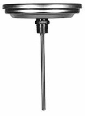 Wika - 6 Inch Long Stem, Stainless Steel, Back Connected Bi-Metal Thermometer - -70 to 70°C, 1% Accuracy - Exact Tooling