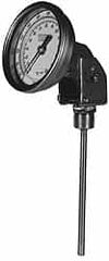 Wika - 9 Inch Long Stem, Stainless Steel, Adjustable Angle Bi-Metal Thermometer - -15 to 90°C, 1% Accuracy - Exact Tooling