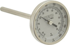 Wika - 4 Inch Long Stem, 2 Inch Dial Diameter, Stainless Steel, Back Connected Bi-Metal Thermometer - -15 to 90°C, 1% Accuracy - Exact Tooling