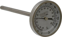 Wika - 4 Inch Long Stem, 2 Inch Dial Diameter, Stainless Steel, Back Connected Bi-Metal Thermometer - -20 to 120°C, 1% Accuracy - Exact Tooling