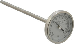 Wika - 6 Inch Long Stem, 2 Inch Dial Diameter, Stainless Steel, Back Connected Bi-Metal Thermometer - -15 to 90°C, 1% Accuracy - Exact Tooling