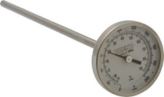 Wika - 9 Inch Long Stem, 2 Inch Dial Diameter, Stainless Steel, Back Connected Bi-Metal Thermometer - -15 to 90°C, 1% Accuracy - Exact Tooling