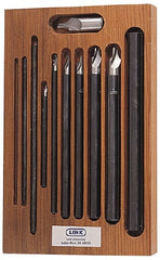 Link Industries - 11 Piece, #0 to 7, Plain Edge, High Speed Steel Combo Drill & Countersink Set - Exact Tooling