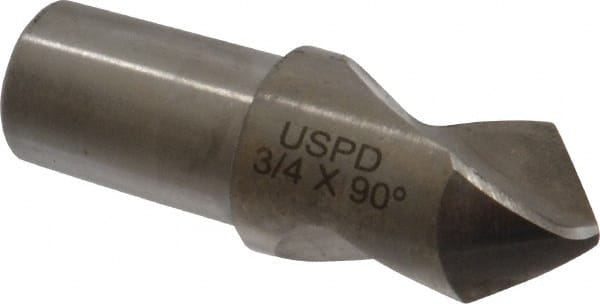 Link Industries - 3/4" Body Diam, 90°, 2-1/4" OAL, High Speed Steel Spotting Drill - Exact Tooling