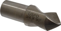Link Industries - 3/4" Body Diam, 90°, 2-1/4" OAL, High Speed Steel Spotting Drill - Exact Tooling