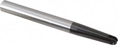 LMT - 1/2" Cut Diam, 2.36" Max Depth of Cut, 5/8" Shank Diam, 6.3" OAL, Indexable Ball Nose End Mill - 2.36" Head Length, Straight Shank, EBG-R-T Toolholder, WPR 0500 Insert - Exact Tooling