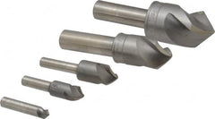 M.A. Ford - 5 Piece, 1/4 to 1" Head Diam, 90° Included Angle, Single End Countersink Set - Exact Tooling