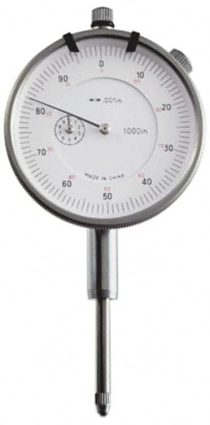 Value Collection - 1/4" Range, 0-100 Dial Reading, 0.001" Graduation Dial Drop Indicator - 1-37/64" Dial, Revolution Counter - Exact Tooling