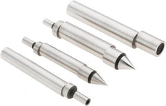 Value Collection - Double, Single End, Edge Finder Set - Ball, Conical, Cylindrical Head Type, Includes 4 Attachments, 4 Pieces - Exact Tooling