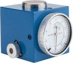 Value Collection - 37mm Long x 37mm Wide x 2" High, Zero Setter - 0.01 mm Repeatability, 0.0005 Inch Graduation, Includes Indicator - Exact Tooling